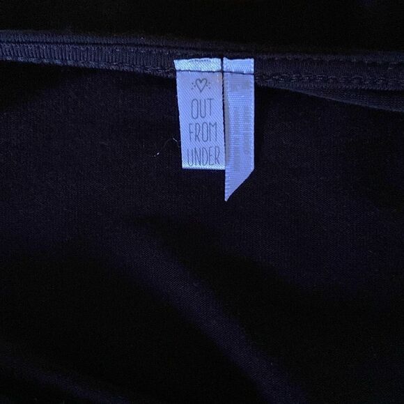 Anthropologie Body Suit “Out From Under “ Black Stretch Scoop Neck NWOT Med - Picture 6 of 6